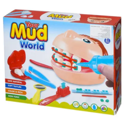 Dětská kreativní hra Mud World inf-489, sada pro zubní lékaře