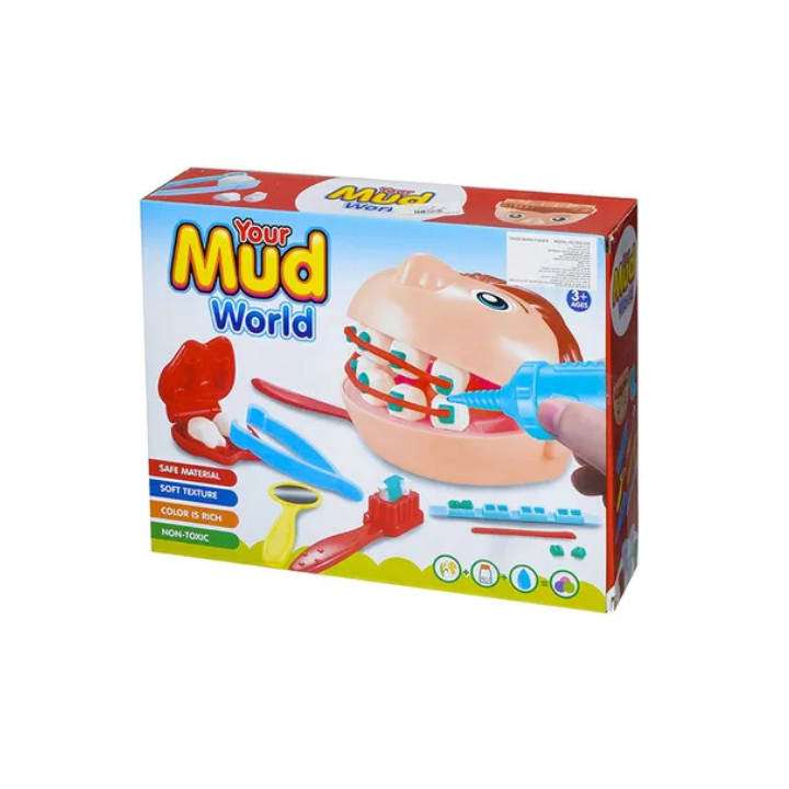 Dětská kreativní hra Mud World inf-489, sada pro zubní lékaře