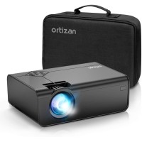 Mini projektor s dálkovým ovladačem Ortizan TYY-W21, 1080p, černá