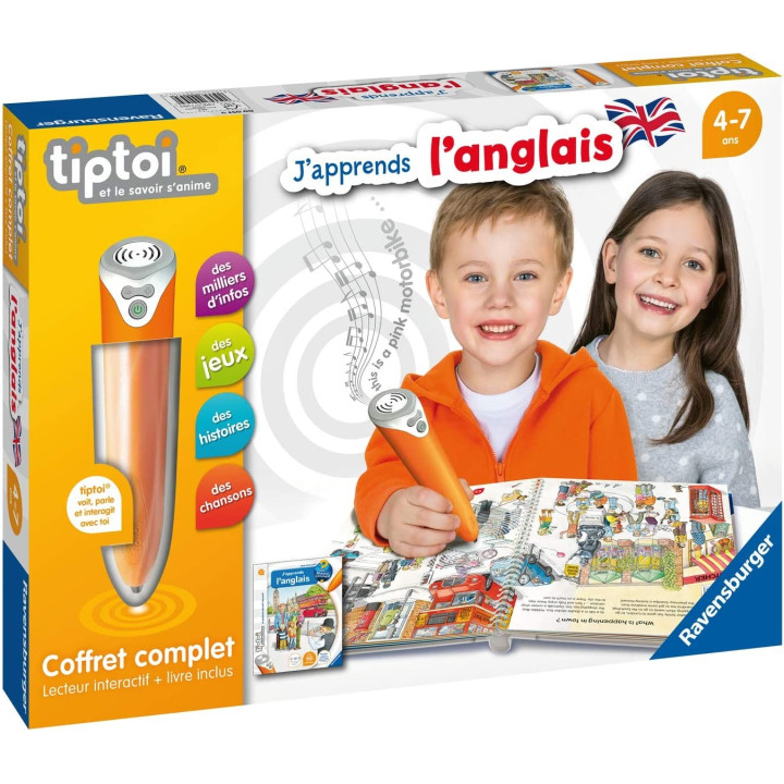 Interaktivní pero a slovní kniha Ravensburger Tiptoi 00057 - Angličtina (4-7 let)