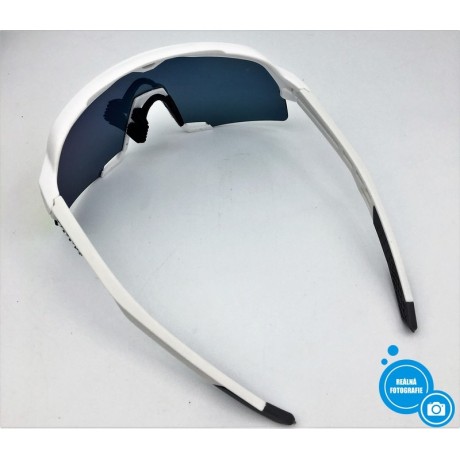 Cyklistické brýle s výměnnými skly a pouzdrem 100 Percent S3 - bílá