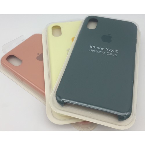Ochranný silikonový kryt na mobilní telefon Apple iPhone X/XS 3ks mix barev