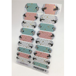 Nehtový wrap Jamberry 34B3 - Fluff & Stuff 0917