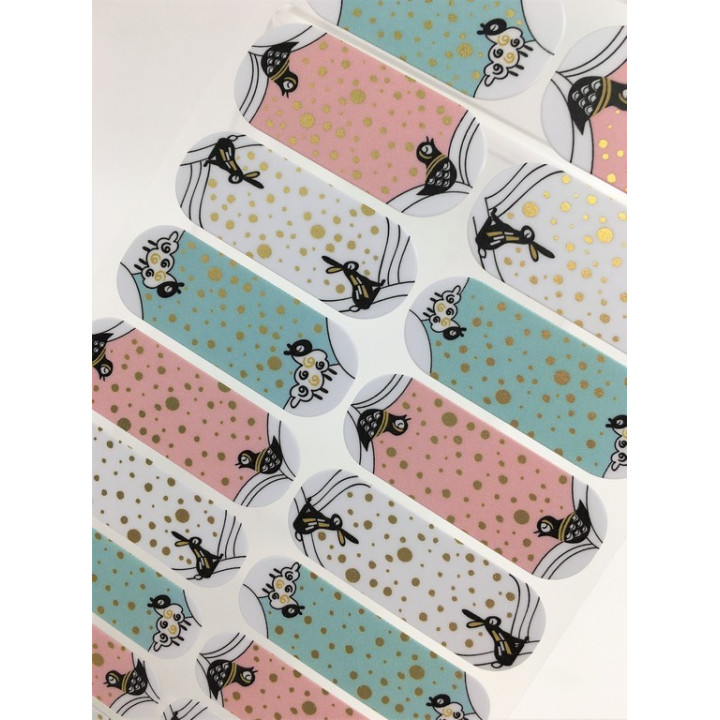 Nehtový wrap Jamberry 34B3 - Fluff & Stuff 0917