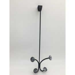 Věšák na dveře mDesign, 42cm, černá
