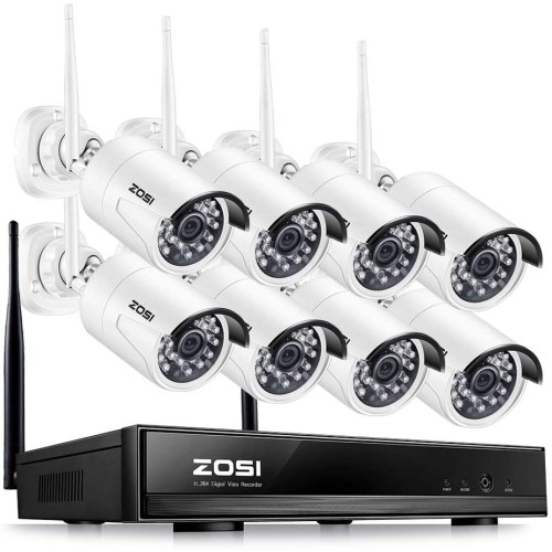 Bezdrátový bezpečnostní kamerový systém Zosi ZSWNVK-B882000-EU(8xkamera, 1x záz. zařízení)