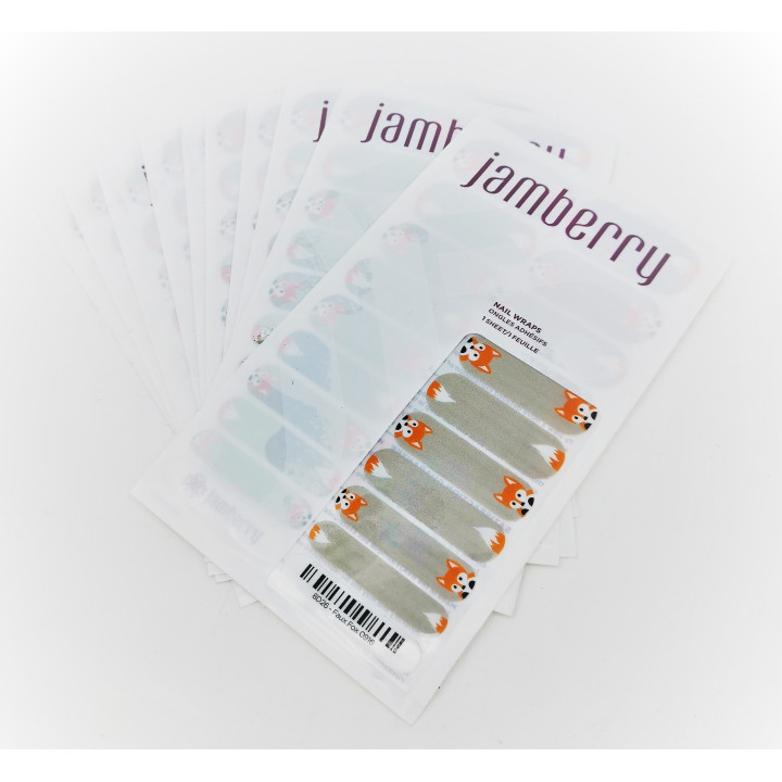Nehtový wrap Jamberry 8D26 - Faux Fox 0916,10ks