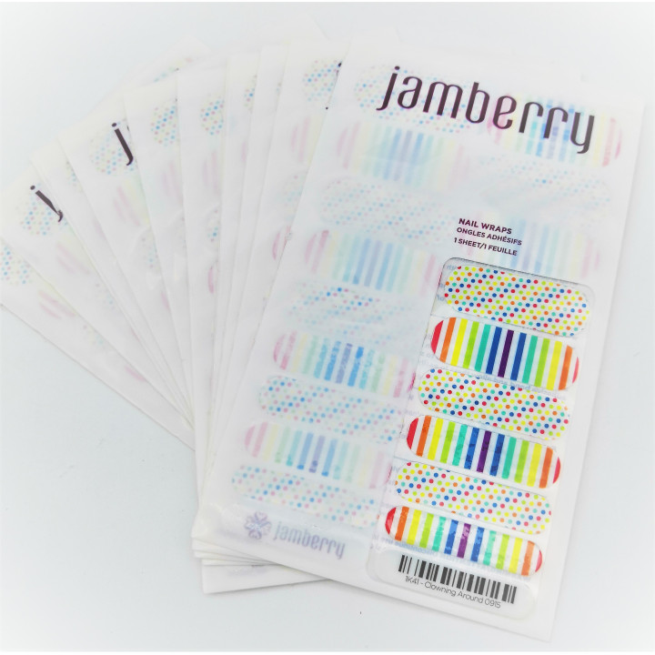 Nehtový wrap Jamberry 1K41 - Clowning Around 0915, 10ks