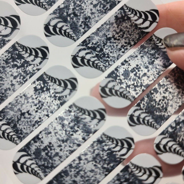 Nehtový wrap Jamberry 38A1 - Forever Ferns 0316, 10ks