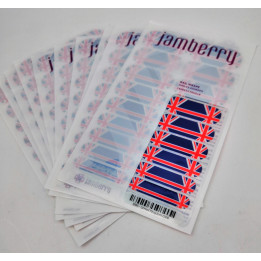 Nehtový wrap Jamberry 12B5 - United Kingdom 0316, 10ks
