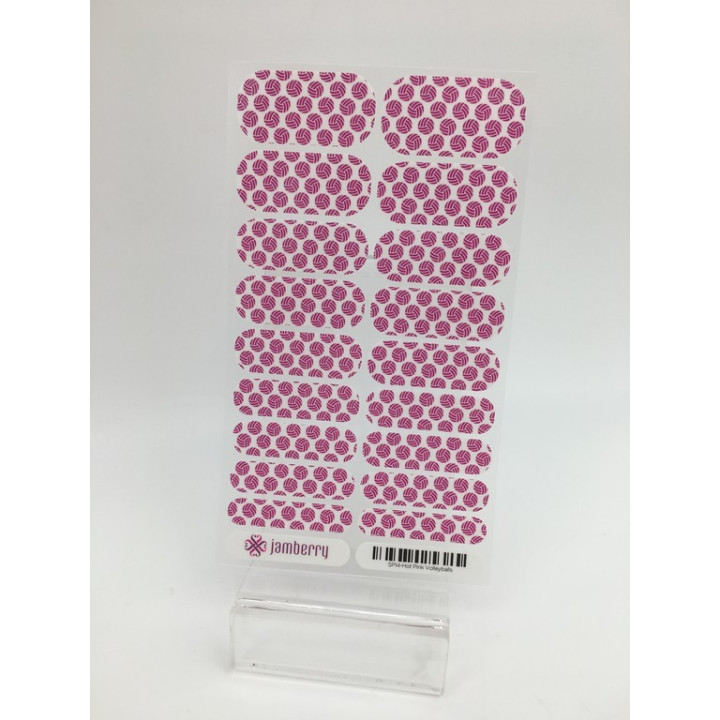 Nehtový wrap Jamberry SP14 - Hot Pink Volleyballs