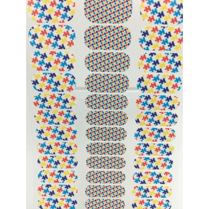 Nehtový wrap Jamberry 45F5 - Lil´ Pieces of Love 0915
