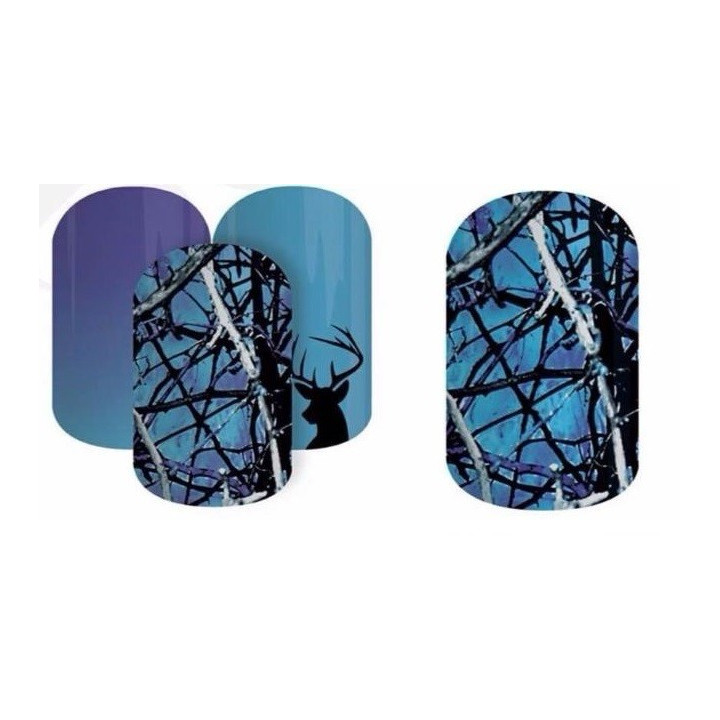 Nehtový wrap Jamberry 5U41 - Undertow Blue, 10ks