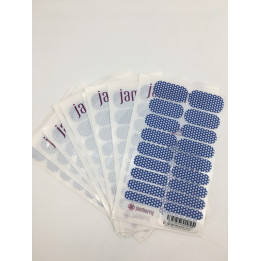 Nehtový wrap Jamberry 55Y9 - Blue & White Polka 0316, 10ks