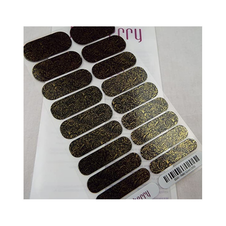 Nehtový wrap Jamberry 61A1 - Relic Gold 0916