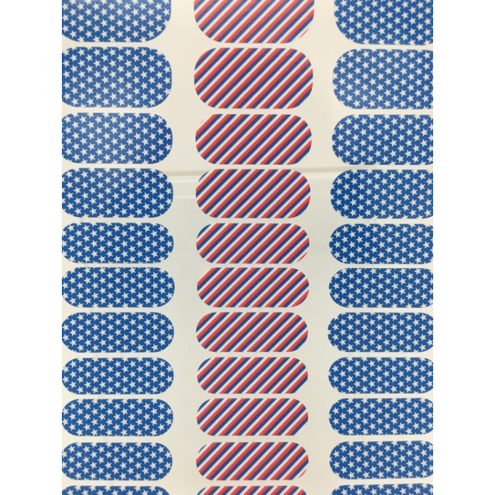 Nehtový wrap Jamberry A475 - Little Patriot