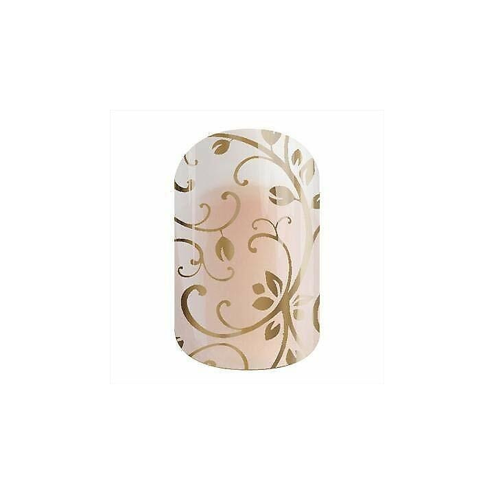 Nehtový wrap Jamberry 1K48 - Gold Floral