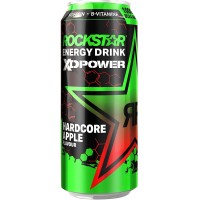 Energetický nápoj RockStar XD Power Hardcore Apple, 500ml