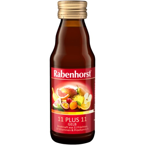 Ovocná šťáva Rabenhorst, 11 plus 11 gelb, 125ml