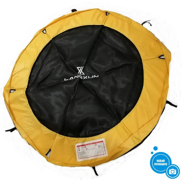 Náhradní skákací plocha na trampolínu Langxun, průměr 166 cm, černožlutá