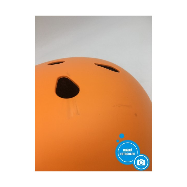 Dětská helma Crzko FX-001, 48-54cm /M, oranžová
