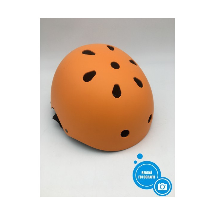 Dětská helma Crzko FX-001, 48-54cm /M, oranžová