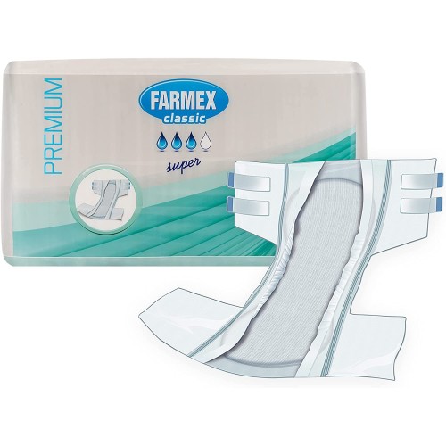 Inkontinenční vložky Farmex classic premium /super, vel. střední (30 ks)