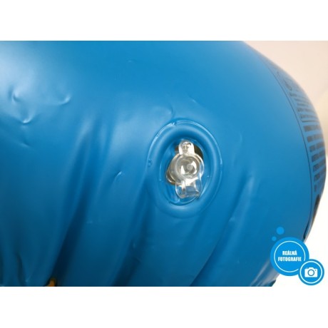 Nafukovací plavecký kruh Swimming Float HW283, 23 x 22 x 11 cm, modrožlutá