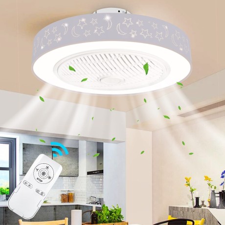 LED stropní svítidlo s ventilátorem Ledmo, 55 x 21 cm, 45 W, bílá