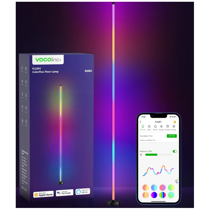 SMART stojací lampa VOCOlinc RGBIC- FL2201