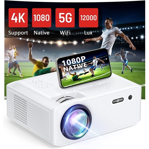 Mini projektor s dálkovým ovladačem Paris Rhöne PE-SP001, 4K Ultra HD, bílá