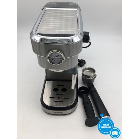 Pákový kávovar HKoenig Expresso Machine EXP820, 1350 W, stříbrná