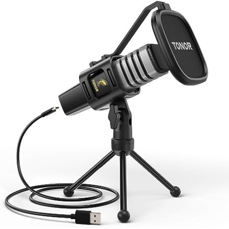 Kondenzátorový USB mikrofon Tonor TC30, černá
