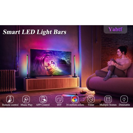 Inteligentní LED světelná lišta pro hraní her Yabtf F201, 10W