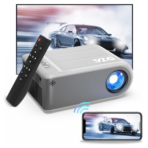 Mini WiFi projektor DZA VF220, Full HD 1080P, šedá