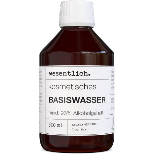 Kosmetická základní voda s min. 96% alkoholu Wesenlich, 500 ml