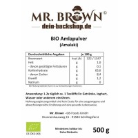 Doplněk stravy Mr. Brown BIO Amla prášek, 500 g