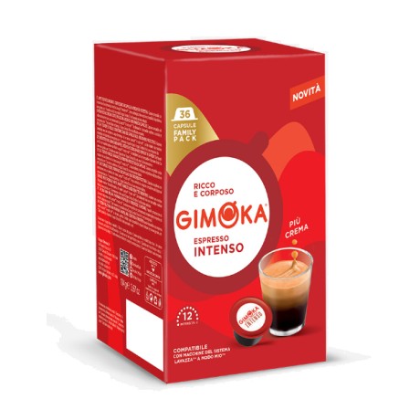 Kávové kapsle Intenso espresso, Gimoka 36 kapslí