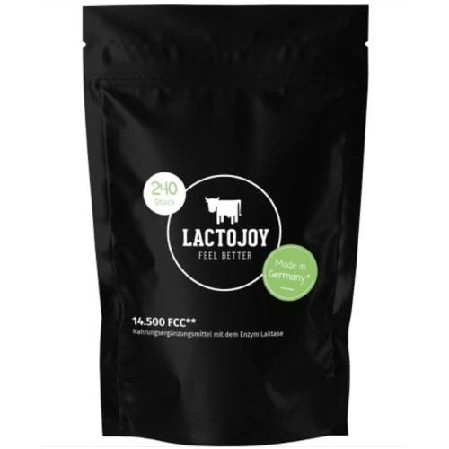 Doplněk stravy s enzymem laktázy Better Foods GmbH Lactojoy, 240tablet