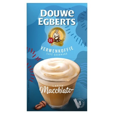 Rozpustná káva Douwe Egberts, Latte Machiato, 8 sáčků