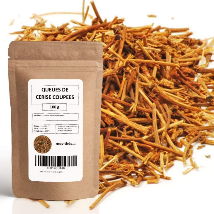 Zeštíhlující bylinný čaj Mes-Thés Queues de Cerise Coupees, 100 g
