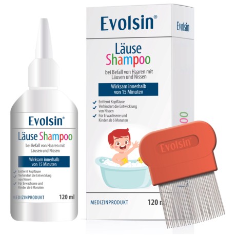 Šampon proti vším Evolsin Luse shampoo, 120 ml