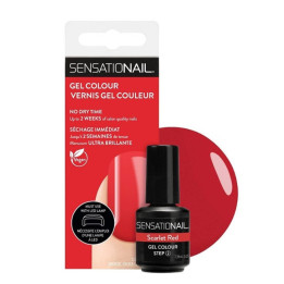 Gelový lak Sensationail Damage LED Gel Polish-Scarlet Red, 7,39 ml