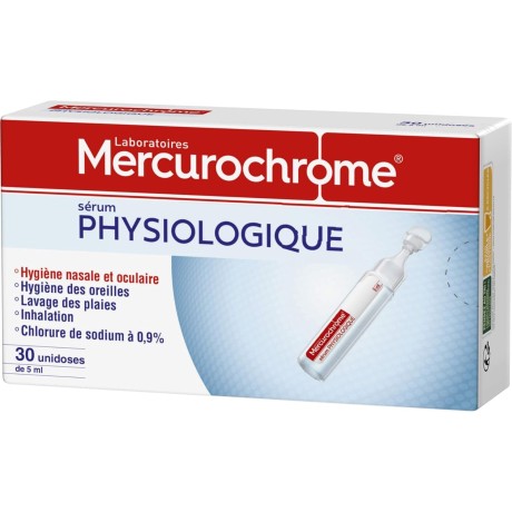 Sérum pro nosní a oční hygienu Mercurochrome, 30 dávek po 5 ml