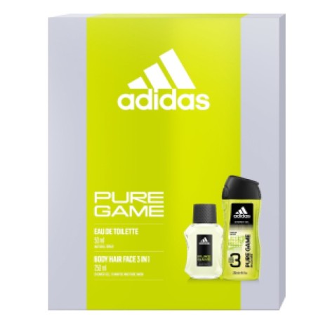 Dárková sada pro muže Adidas Pure Game, 50+250 ml
