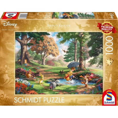Puzzle Disney - Thomas Kinkade, Medvídek Pú, 1000 dílků