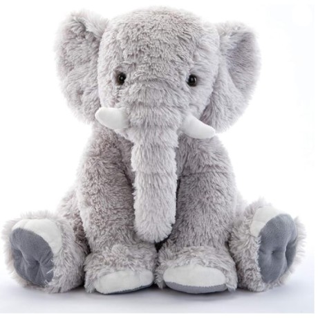 Plyšový slon MorisMos 40 cm, šedá