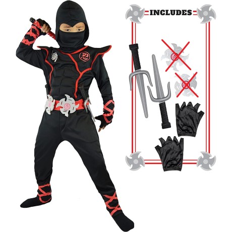 Dětský kostým Spooktagular Creations Ninja, velikost L