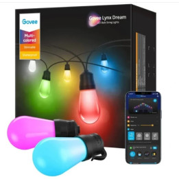 SMART RGBIC venkovní řetěz Govee H7020, 13 W, 15m