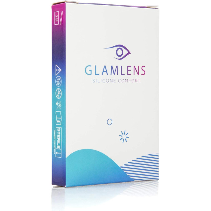 Kontaktní čočky Glamlens Silicone Comfort, Jasmine Gray -5 dioptrií, 1 pár